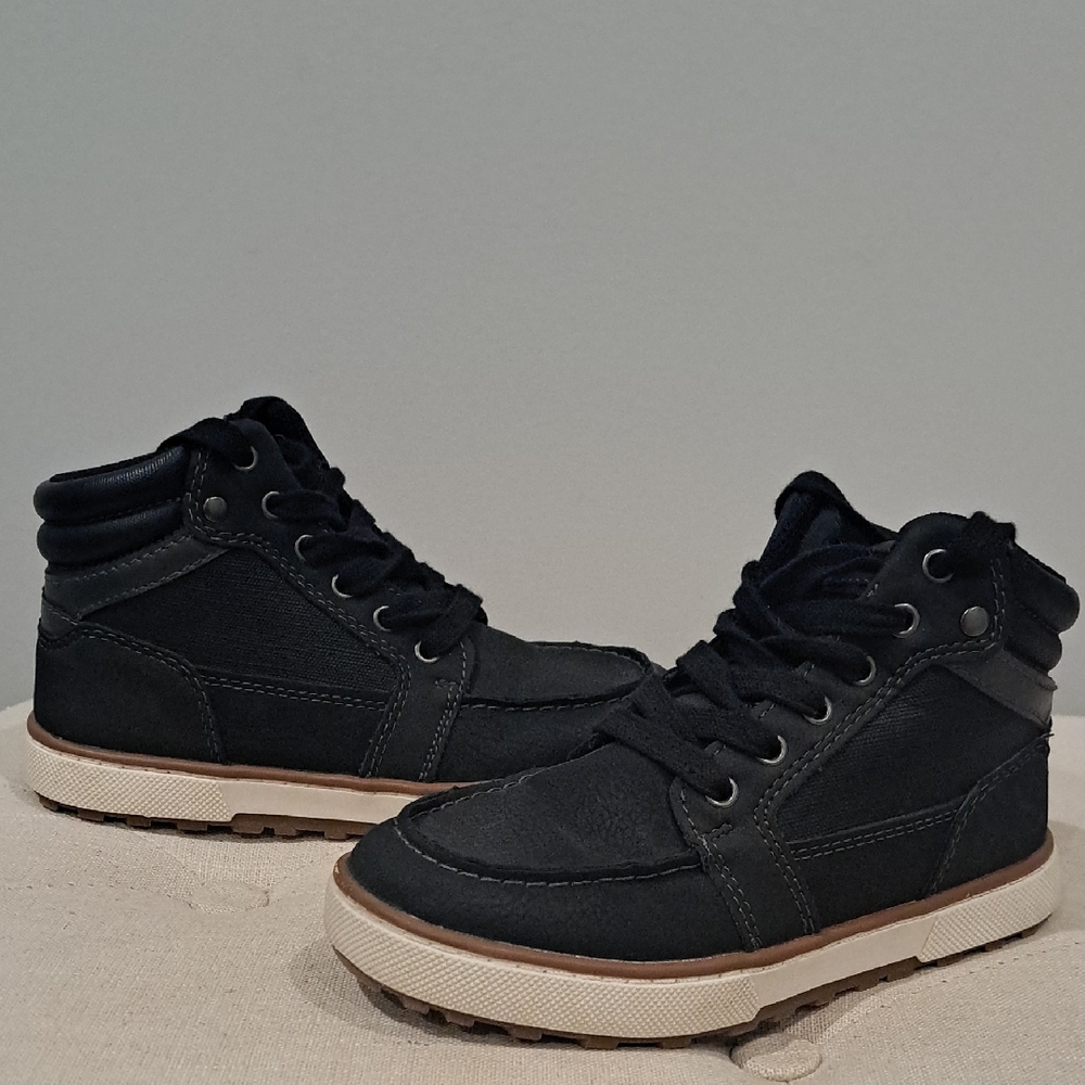 Kids Black High-Top Sneakers